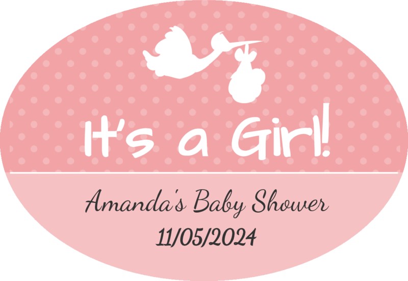 Baby Boy and Baby Girl Shower Stickers