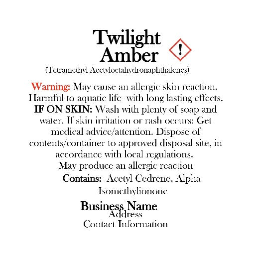 UK Compliant Safety Labels, CLP Labels for Wax Melts